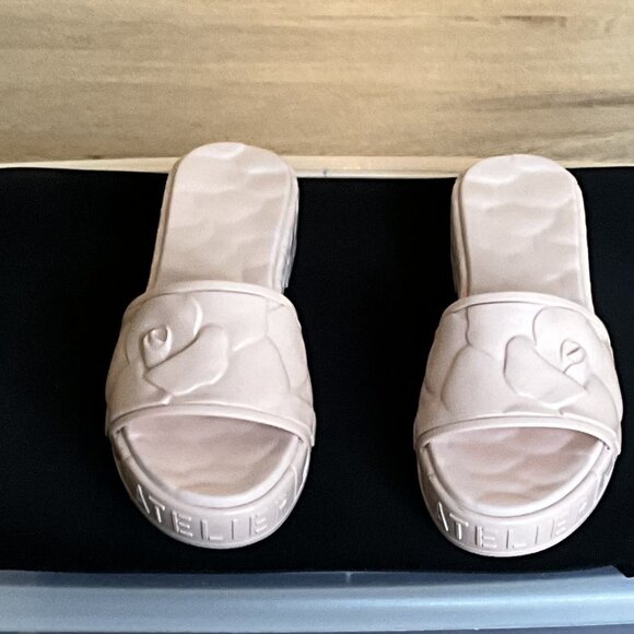 NIB VALENTINO GARAVANI ATELIER slides in Rose Quartz 35 - Picture 4 of 7